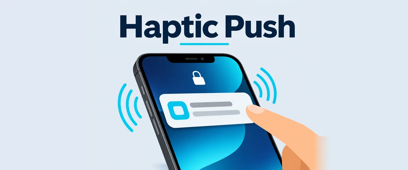 Smartphone vibrating as a push notification arrives while a finger taps it
