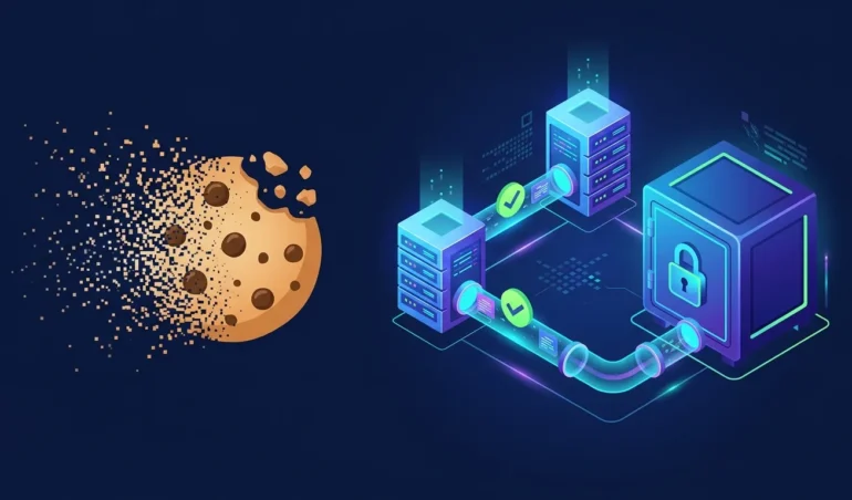 Third-party cookie crumbling while server-to-server postbacks and first-party data carry conversions