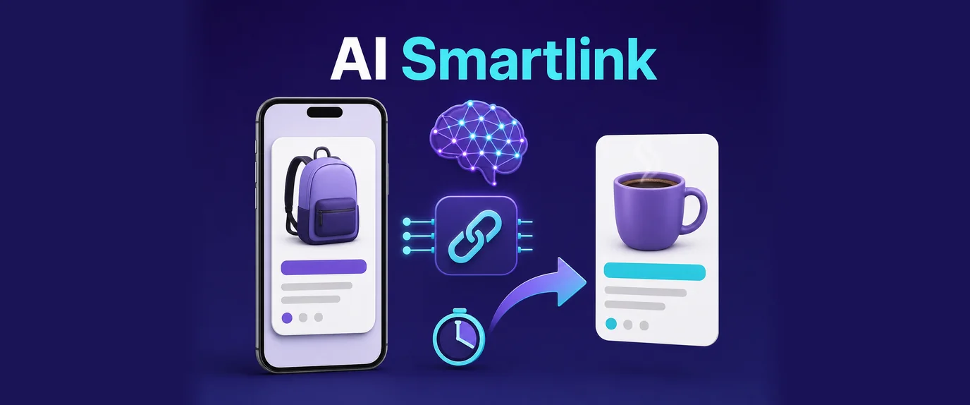 AI smartlink: a neural network behind the smartlink swaps the offer on a phone for a better one without reloading the page